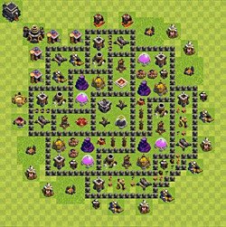 Base plan (layout), Town Hall Level 9 for farming (#121)