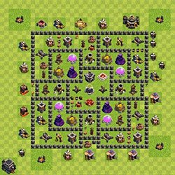 Base plan (layout), Town Hall Level 9 for farming (#122)