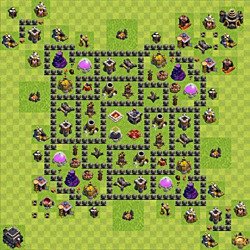 Base plan (layout), Town Hall Level 9 for farming (#123)