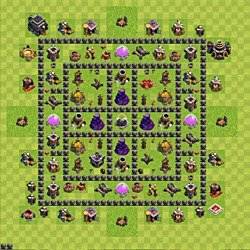 Base plan (layout), Town Hall Level 9 for farming (#127)