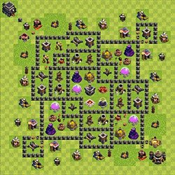 Base plan (layout), Town Hall Level 9 for farming (#128)