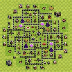 Base plan (layout), Town Hall Level 9 for farming (#129)