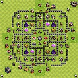 Base plan (layout), Town Hall Level 9 for farming (#130)
