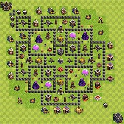 Base plan (layout), Town Hall Level 9 for farming (#134)