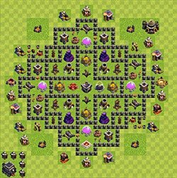 Base plan (layout), Town Hall Level 9 for farming (#135)