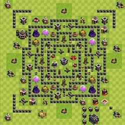 Base plan (layout), Town Hall Level 9 for farming (#139)