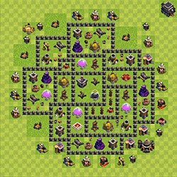 Base plan (layout), Town Hall Level 9 for farming (#140)