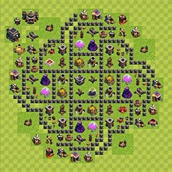 Base plan (layout), Town Hall Level 9 for farming (#141)