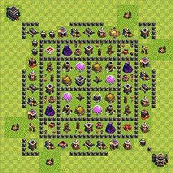 Base plan (layout), Town Hall Level 9 for farming (#142)