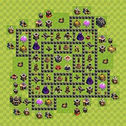 Base plan (layout), Town Hall Level 9 for farming (#143)