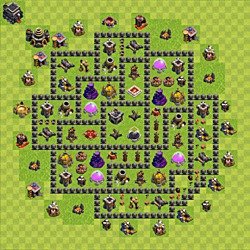 Base plan (layout), Town Hall Level 9 for farming (#145)