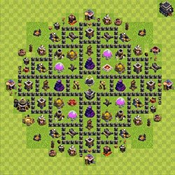 Base plan (layout), Town Hall Level 9 for farming (#146)