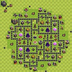 Base plan (layout), Town Hall Level 9 for farming (#147)