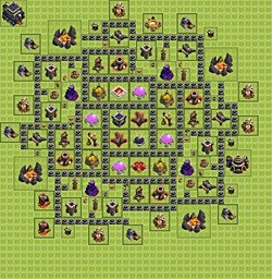 Base plan (layout), Town Hall Level 9 for farming (#15)