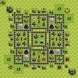 Base plan (layout), Town Hall Level 9 for farming (#150)