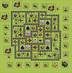 Base plan (layout), Town Hall Level 9 for farming (#22)