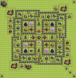Base plan (layout), Town Hall Level 9 for farming (#25)