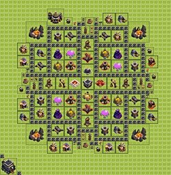 Base plan (layout), Town Hall Level 9 for farming (#26)