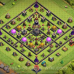 Base plan (layout), Town Hall Level 9 for farming (#2607)