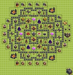 Base plan (layout), Town Hall Level 9 for farming (#27)