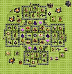 Base plan (layout), Town Hall Level 9 for farming (#29)