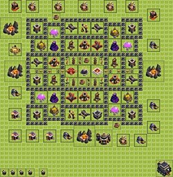 Base plan (layout), Town Hall Level 9 for farming (#30)