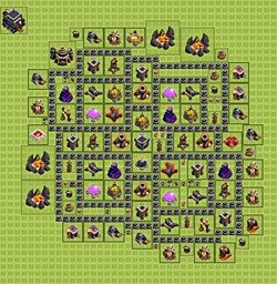 Base plan (layout), Town Hall Level 9 for farming (#31)