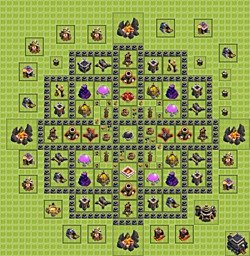 Base plan (layout), Town Hall Level 9 for farming (#32)