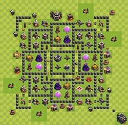 Base plan (layout), Town Hall Level 9 for farming (#35)