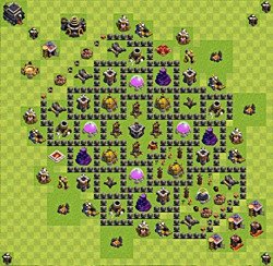 Base plan (layout), Town Hall Level 9 for farming (#37)