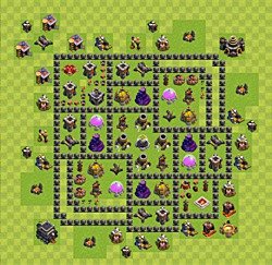 Base plan (layout), Town Hall Level 9 for farming (#38)