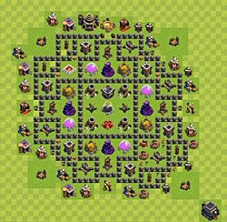 Base plan (layout), Town Hall Level 9 for farming (#39)