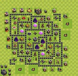 Base plan (layout), Town Hall Level 9 for farming (#40)