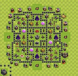 Base plan (layout), Town Hall Level 9 for farming (#43)
