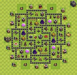 Base plan (layout), Town Hall Level 9 for farming (#48)