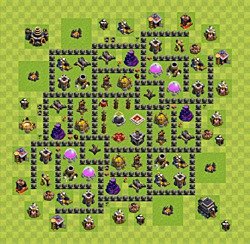 Base plan (layout), Town Hall Level 9 for farming (#49)
