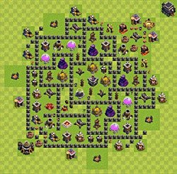 Base plan (layout), Town Hall Level 9 for farming (#51)