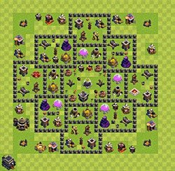 Base plan (layout), Town Hall Level 9 for farming (#53)