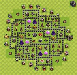 Base plan (layout), Town Hall Level 9 for farming (#54)