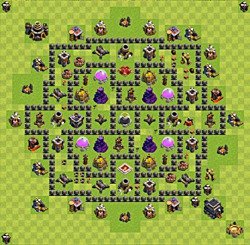 Base plan (layout), Town Hall Level 9 for farming (#55)