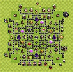 Base plan (layout), Town Hall Level 9 for farming (#61)