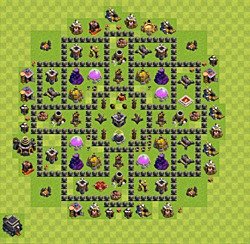 Base plan (layout), Town Hall Level 9 for farming (#63)