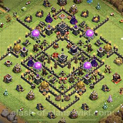 Best Th9 Farming Base Layouts With Links 2021 Copy Town Hall Level 9 Coc Farm Bases