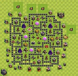 Base plan (layout), Town Hall Level 9 for farming (#65)