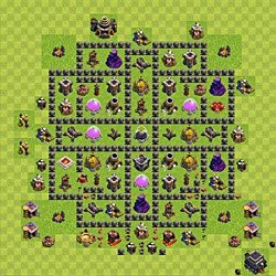 Base plan (layout), Town Hall Level 9 for farming (#66)