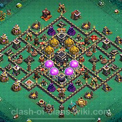 Base plan (layout), Town Hall Level 9 for farming (#666)
