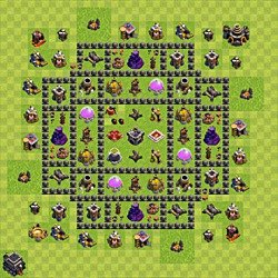 Base plan (layout), Town Hall Level 9 for farming (#73)