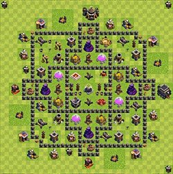 Base plan (layout), Town Hall Level 9 for farming (#74)