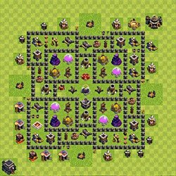 Base plan (layout), Town Hall Level 9 for farming (#75)