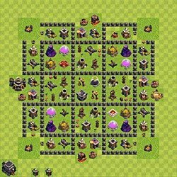 Base plan (layout), Town Hall Level 9 for farming (#76)